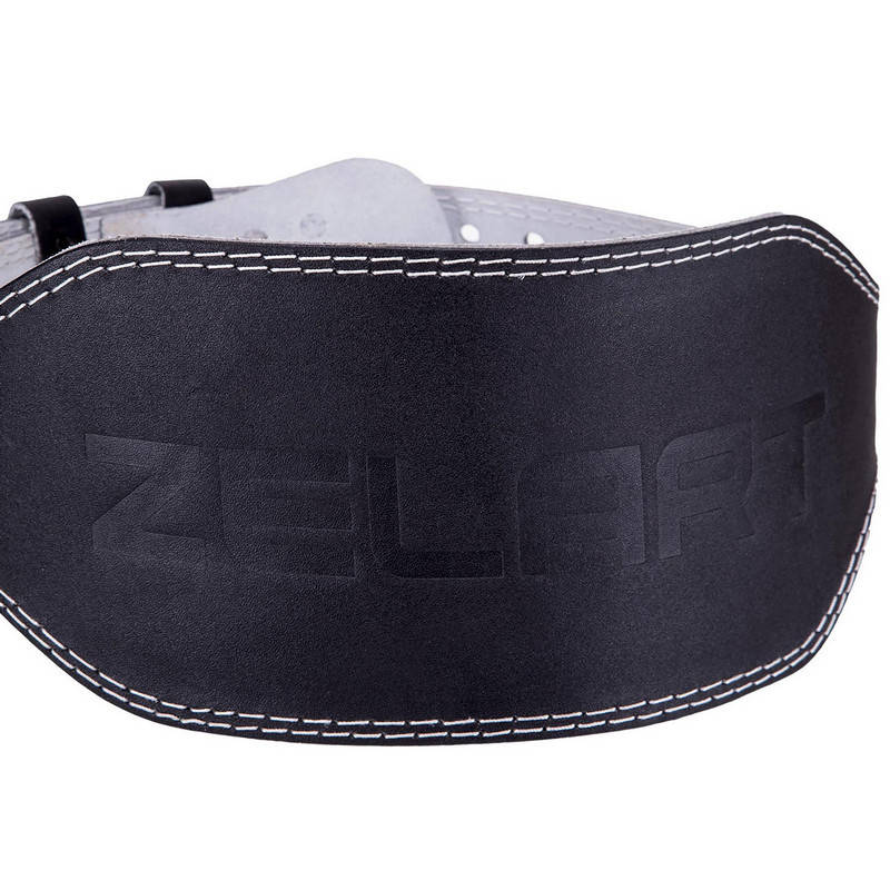 

Пояс атлетический кожаный ZELART SB-165053 ширина-15см размер-L черный