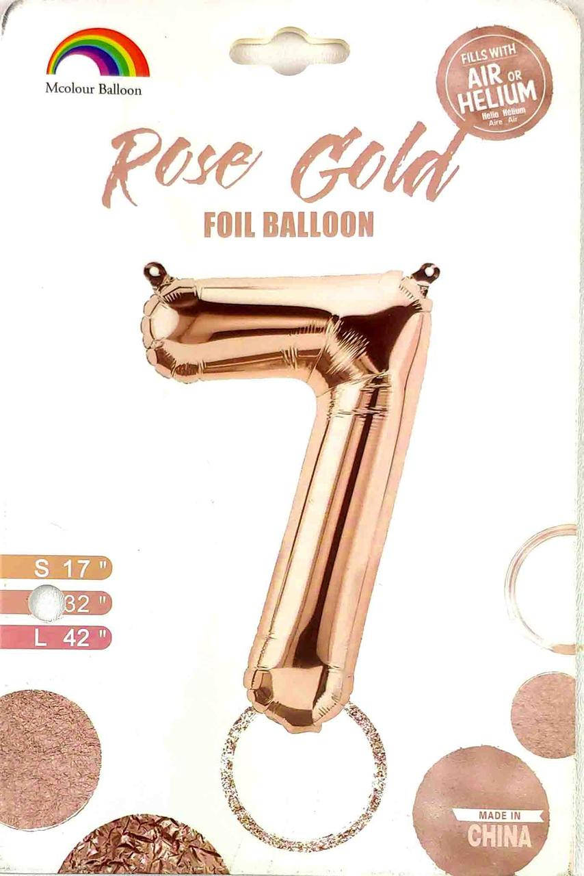 

Куля цифра в упаковці "7". Колір: Рожеве золото. Розмір: 80см. Вир-во: Китай., Розовое золото