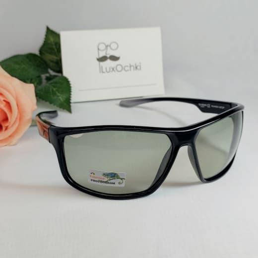 

Очки антифары фотохромные (хамелеон) для водителей поляризационные с серой линзой в спортивном стиле