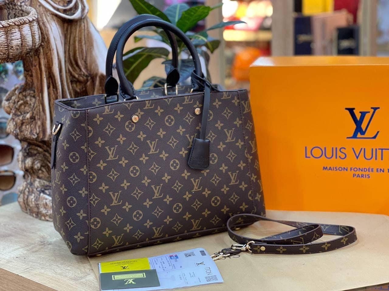 

Сумка женская Louis Vuitton большая вместительная - LUX модель, Коричневый