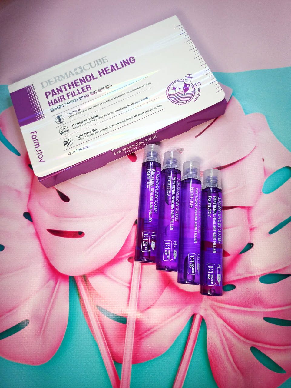 

Филлер для волос с пантенолом FARMSTAY DERMACUBE PANTHENOL HEALING HAIR FILLER - 13 мл