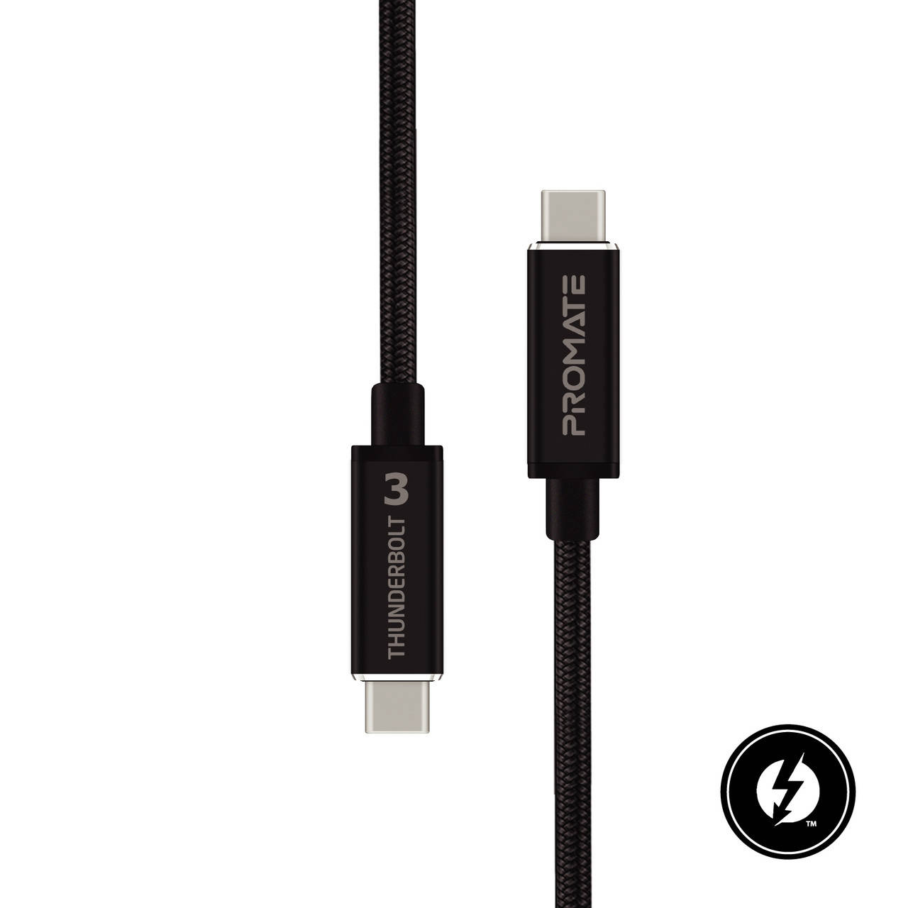 

Кабель Promate ThunderLink-C40 USB Type-C/USB Type-C 100W PD 1 м Black, Черный