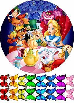 

Вафельная картинка "Алиса в Стране Чудес. Алиса в зазеркалье 3"