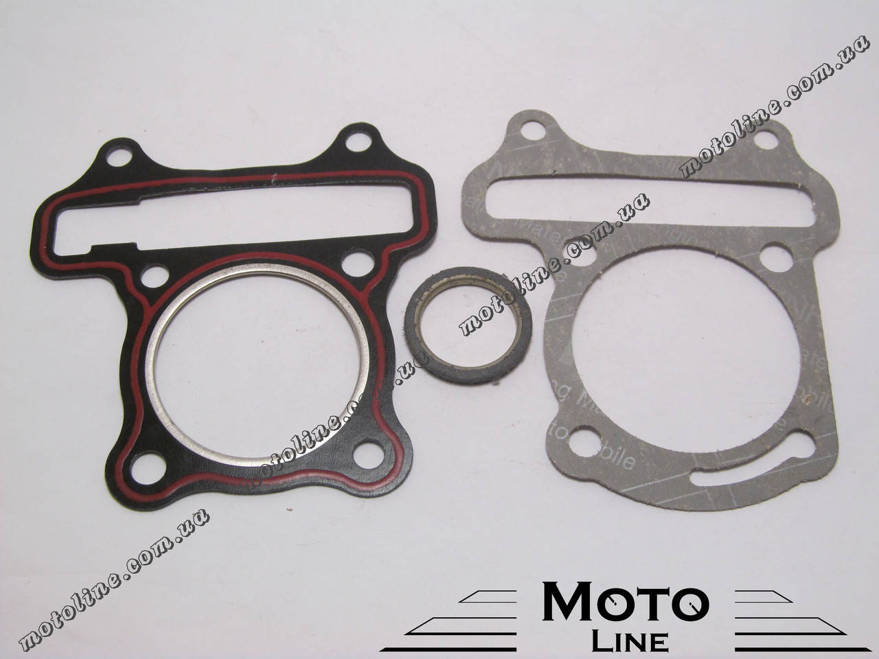 

Прокладки ЦПГ на скутер 4т 139QMB GY6 80cc +кольцо глушителя TATA