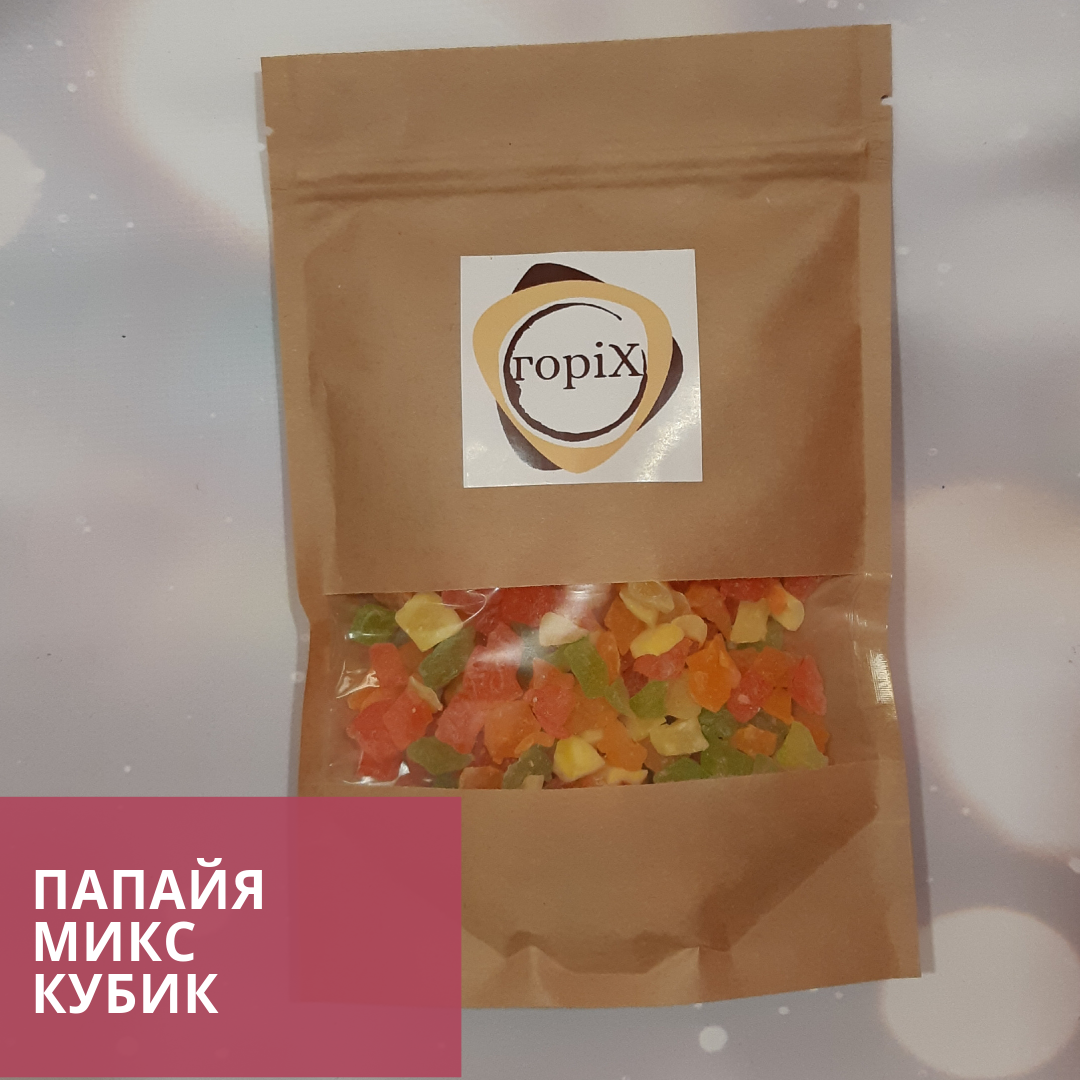 

Папайя кубик микс (150грамм)
