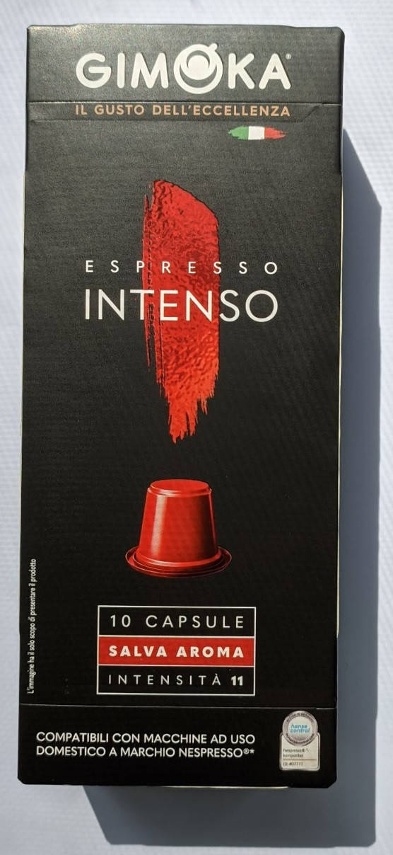 

Кофе в капсулах Gimoka Nespresso Intenso 11 (10 шт) Джимока неспрессо Интенсо