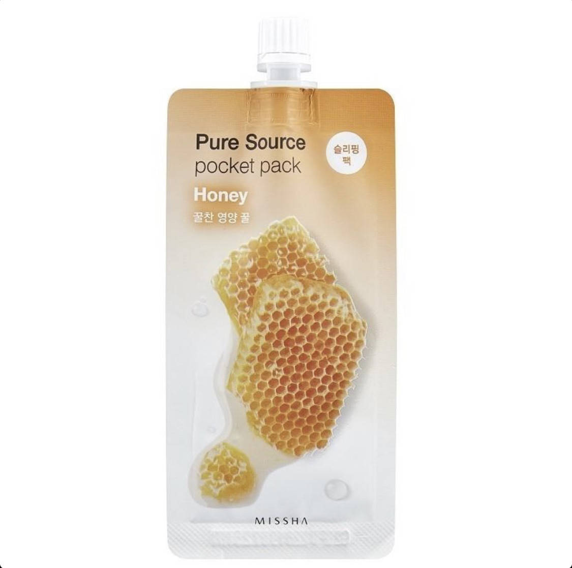 

Ночная маска с экстрактом меда Missha Pure Source Pocket Pack Honey