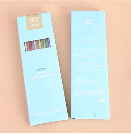 

Набір свічок з 6шт на торт золотого кольору