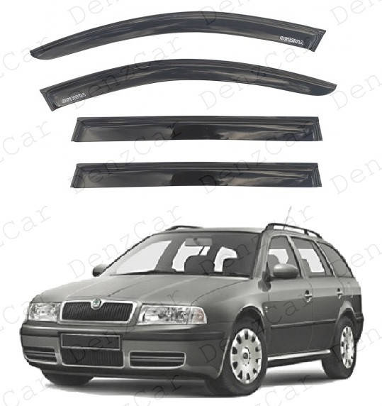 

Ветровики Skoda Oktavia Tour I Combi 1996-2010 (на скотче)\Дефлекторы окон Шкода Октавия Тур универсал