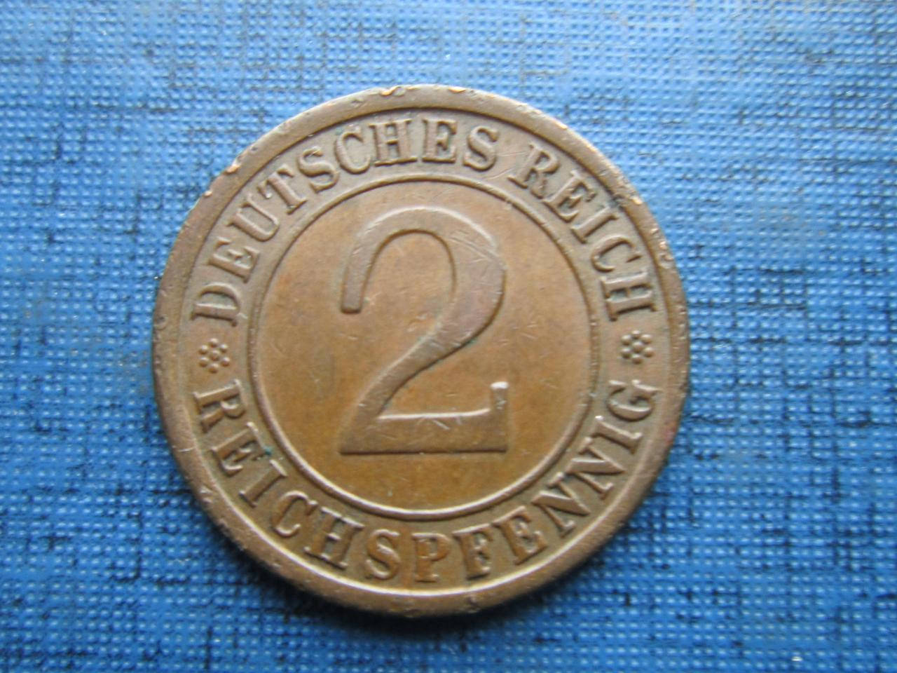 

Монета 2 пфеннига Германия 1925 А