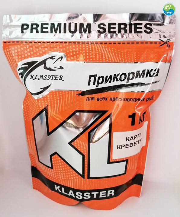 

Прикормка KLASSTER Premium КАРП КРЕВЕТКА 1кг