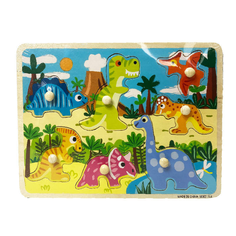 

Деревянная игрушка - пазл "Динозавры" MD 2796