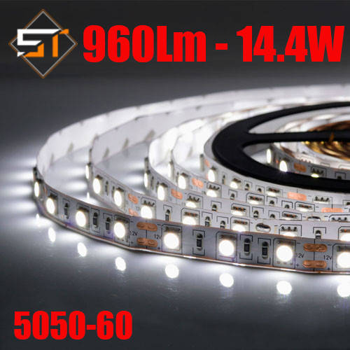 

Светодиодная лента B-LED Standart 12В 5050-60 холодный белый, негерметичная, 1м