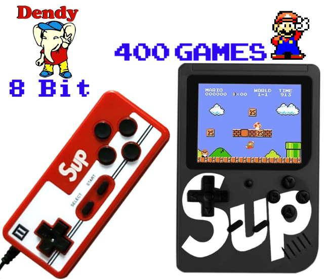 

Ігрова Приставка SUP 8 bit 400 в 1 з Джойстиком Dendy підходить для Телевізора