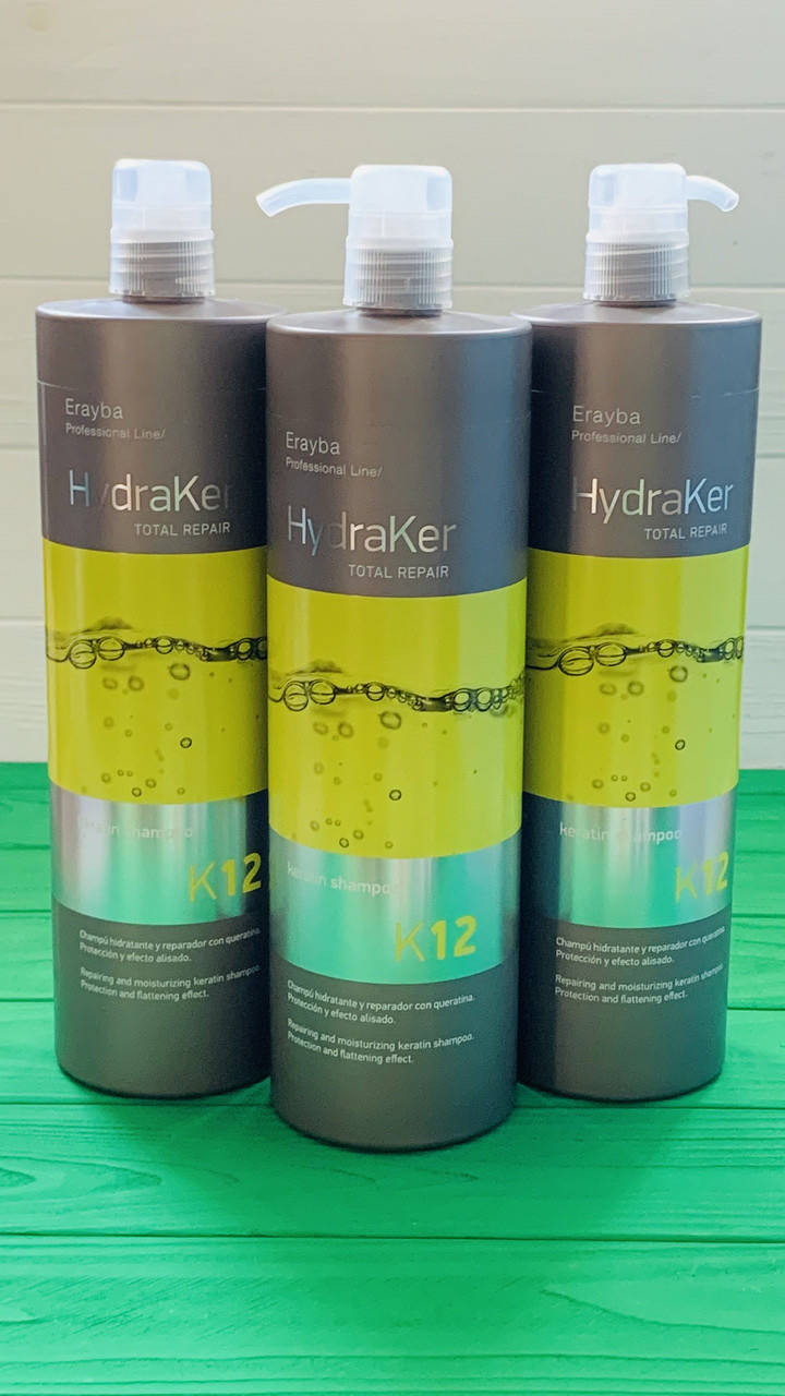 

Шампунь кератиновый без сульфатов Erayba HydraKer K12 Keratin Shampoo.1000мл.