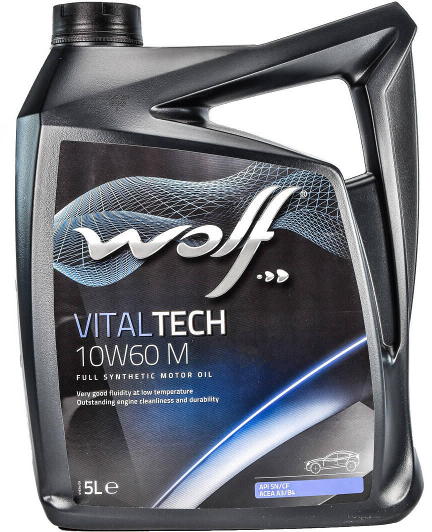 

Моторное масло WOLF VITALTECH 10W60 M 5л ( 8335808 )