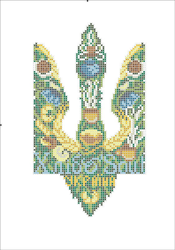 

ФВС-128. Схема для вишивки бісером на водорозчинному флізеліні