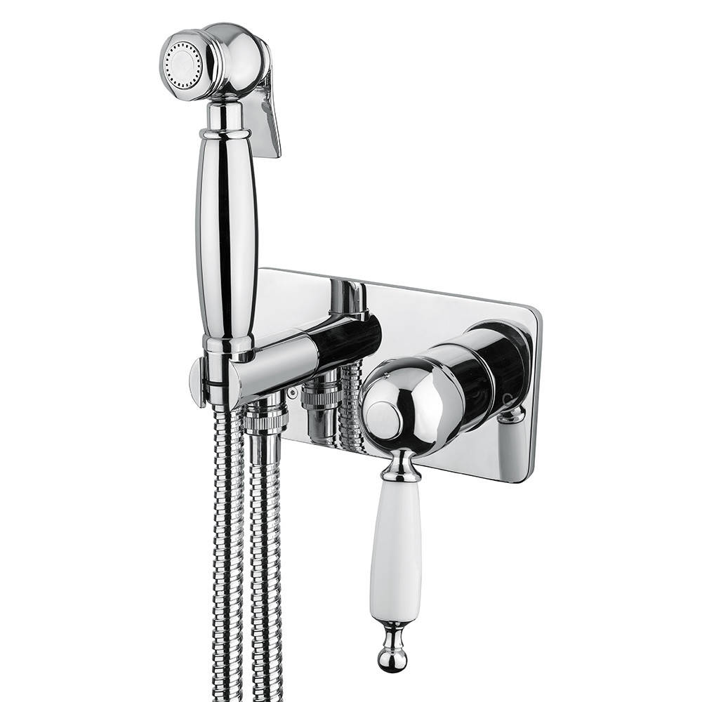 

Смеситель для биде с гигиеническим душем скрытого монтажа Bugnatese Oxford 6366 хром