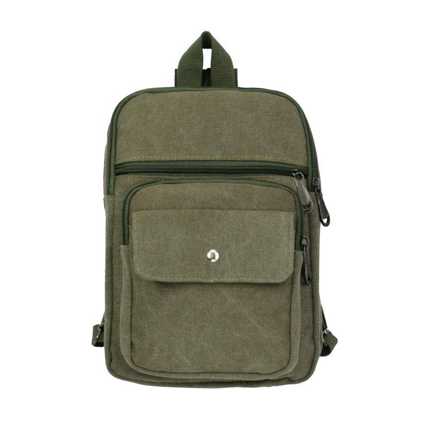 

Рюкзак холщовый HikeUp Сarol 30х25х15 см Хаки зелёный (20863)