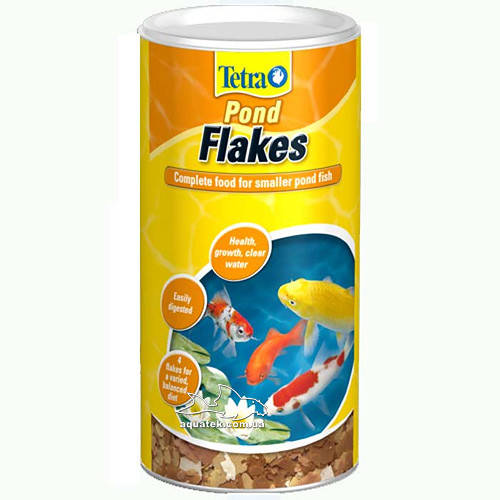 

Tetra Pond Flakes смесь хлопьев для мелких рыб 1 литр