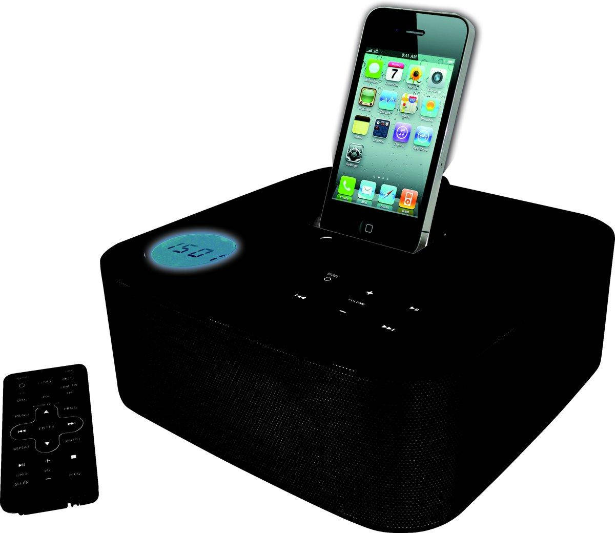 

Док-станция для iPod, iPhone с пультом, динамиками FM-радио MP3 BigBen ST01N, Германия