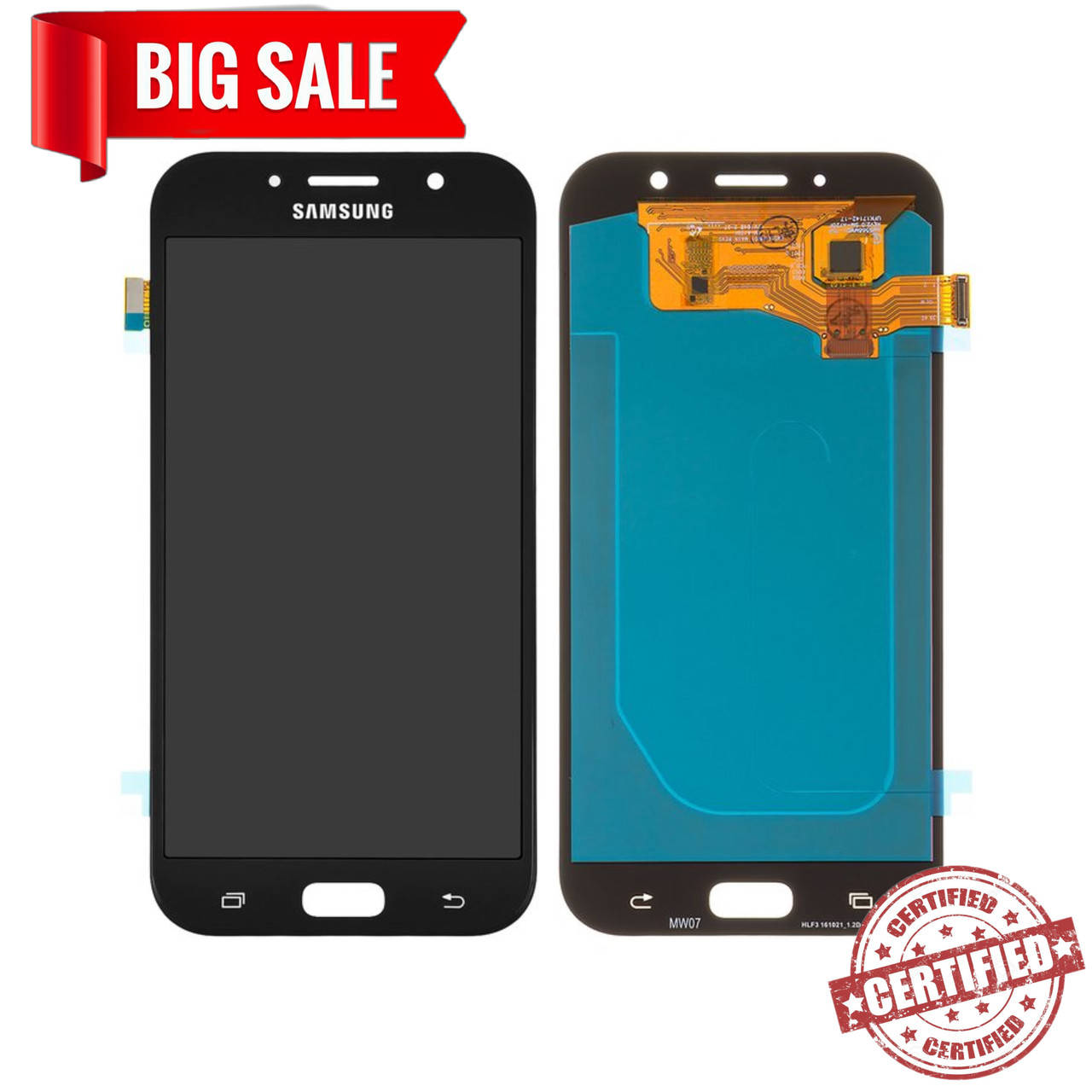 

Модуль (сенсор+дисплей) для Samsung A720/A7(2017) OLED чорний, Черный