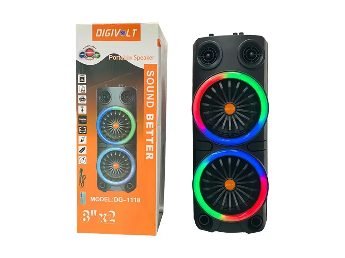 

Колонка музыкальная портативная Bluetooth DG-1118 6шт 8164