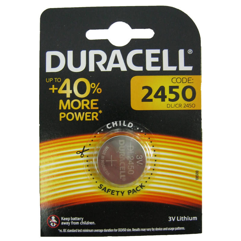 

Батарейка Duracell CR2450 Lithium 3V 1шт