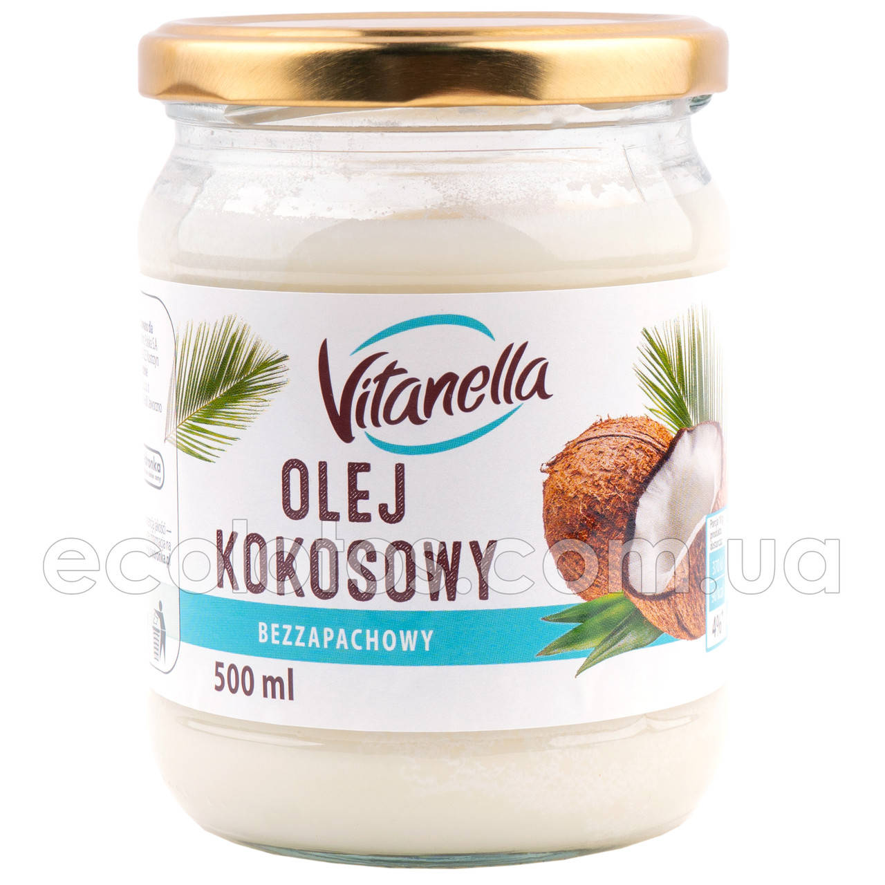 

Кокосовое масло рафинированное "Vitanella" 500 мл, Шри-Ланка