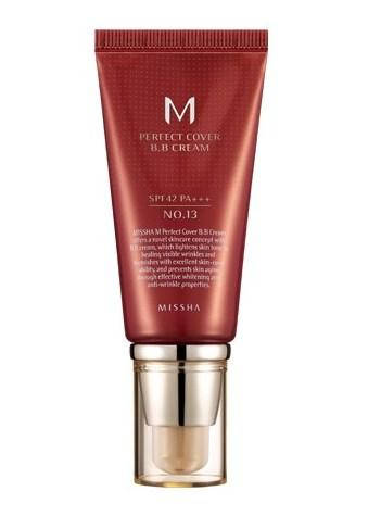 

Тональний крем BB Missha M Perfect Cover BB Cream SPF42 PA +++ матирующий 50 мл № 21 Светлый бежевый