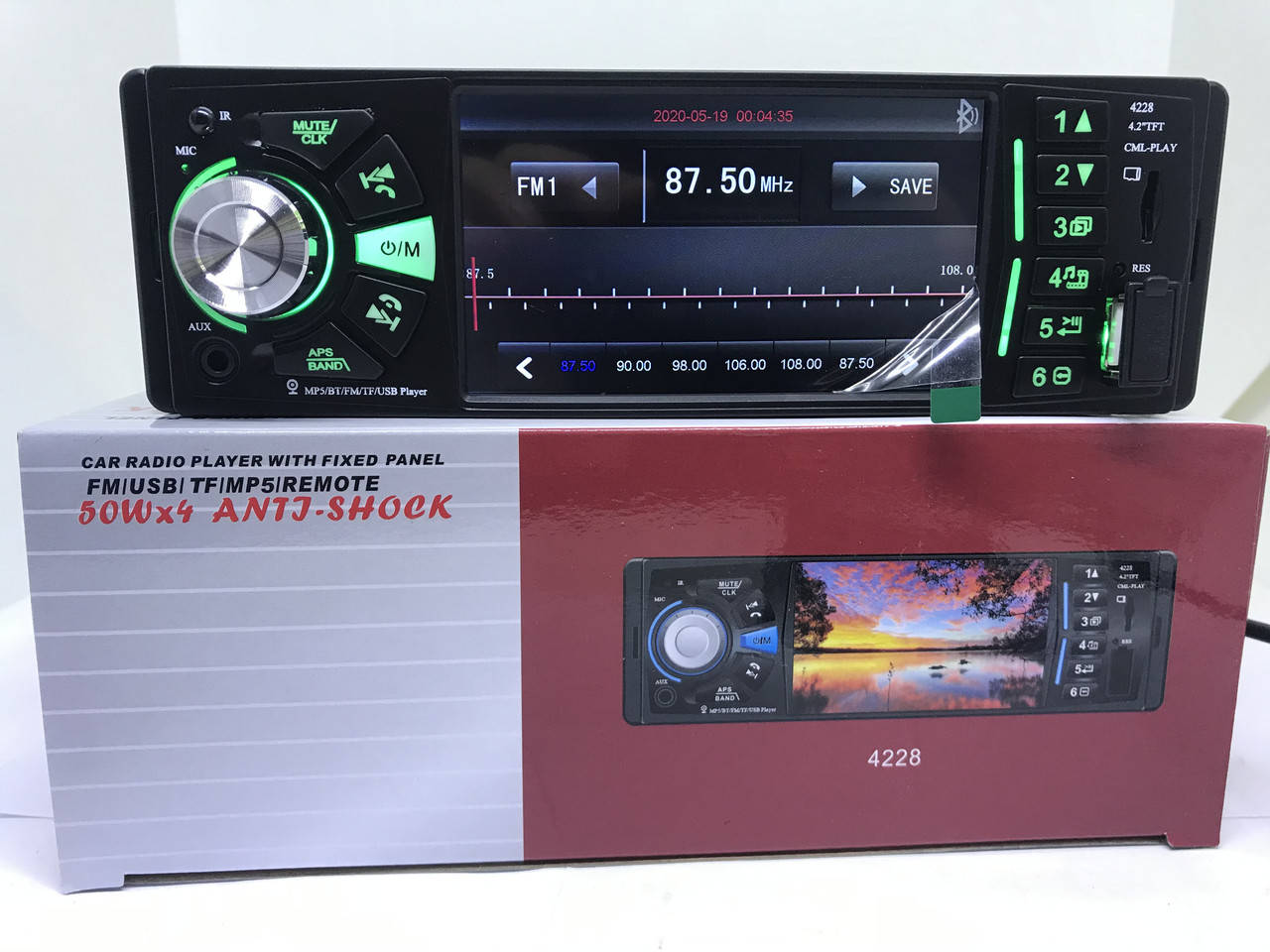 

Автомагнитола MP5 Pioneer 4228 CRB экран 4.1 Bluetooth AV-in Пульт на руль