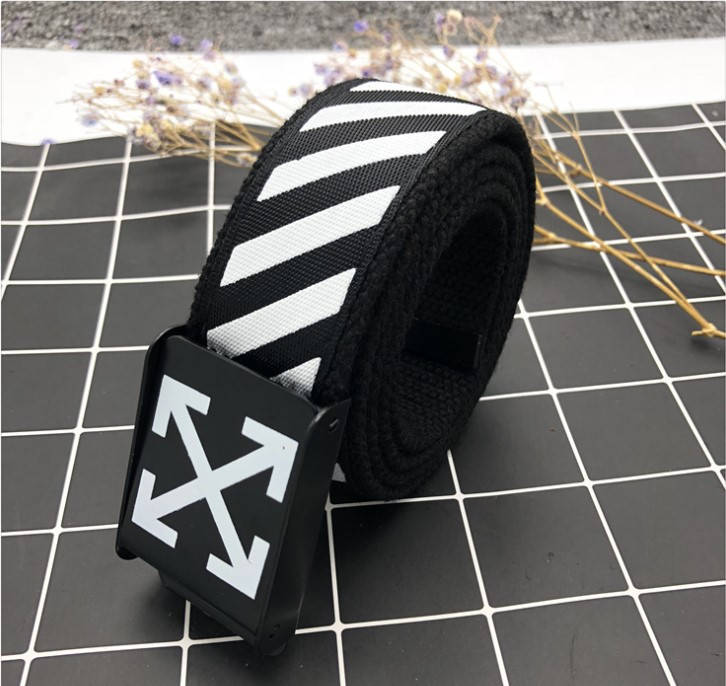 

Ремень Пояс Off White Line Collection Белый 110 см, Черный