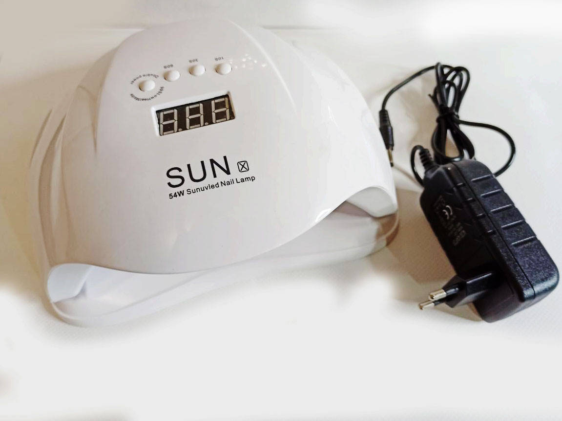 

LED UV лед уф лампа SUN X 54вт для наращивания ногтей, гель лак Белая UV Led УФ лам