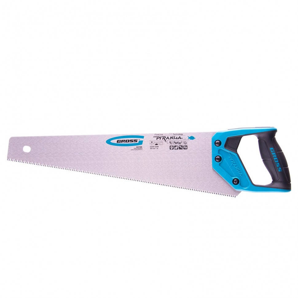 

Ножовка по дереву GROSS PIRANHA 450 мм, каленый зуб 24100