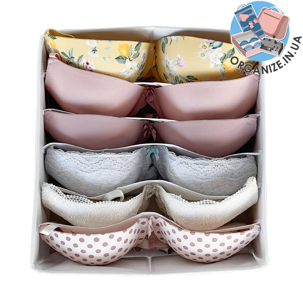 

Коробочка для бюстиков 30*30*10 см ORGANIZE (белый)