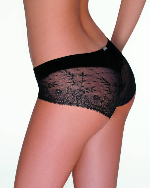

Трусики женские шортики La Vivas с кружевом в упаковке 2шт черный и белый Размеры XL 2XL 3XL