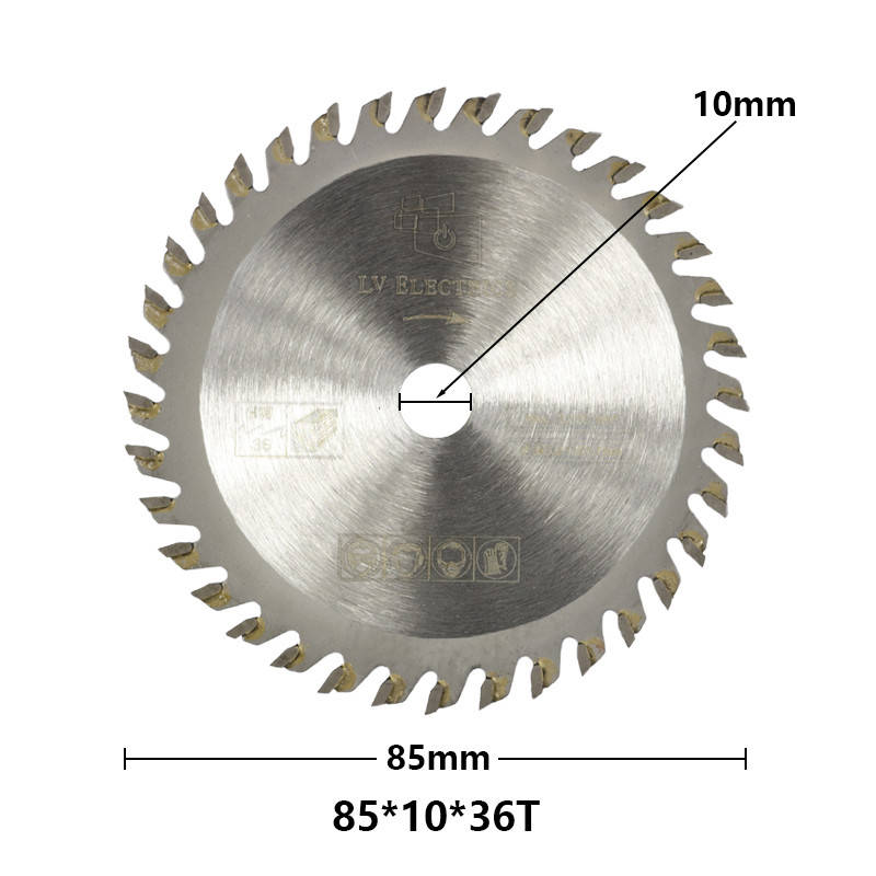 

Пильный диск по дереву с твердосплавными напайками 85x10x1.7 36 зубов .
