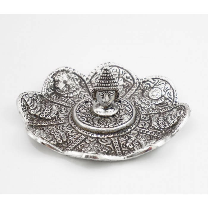 

Подставка для конусных благовоний и аромапалочек "Будда в лотосе"