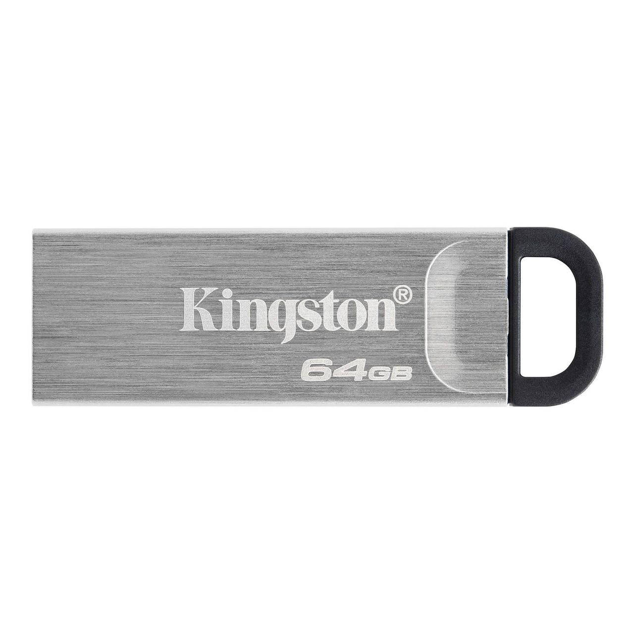 

Флеш-накопичувач Kingston USB3.2 Gen. 1 DT Kyson 64GB Silver-Black, Черный