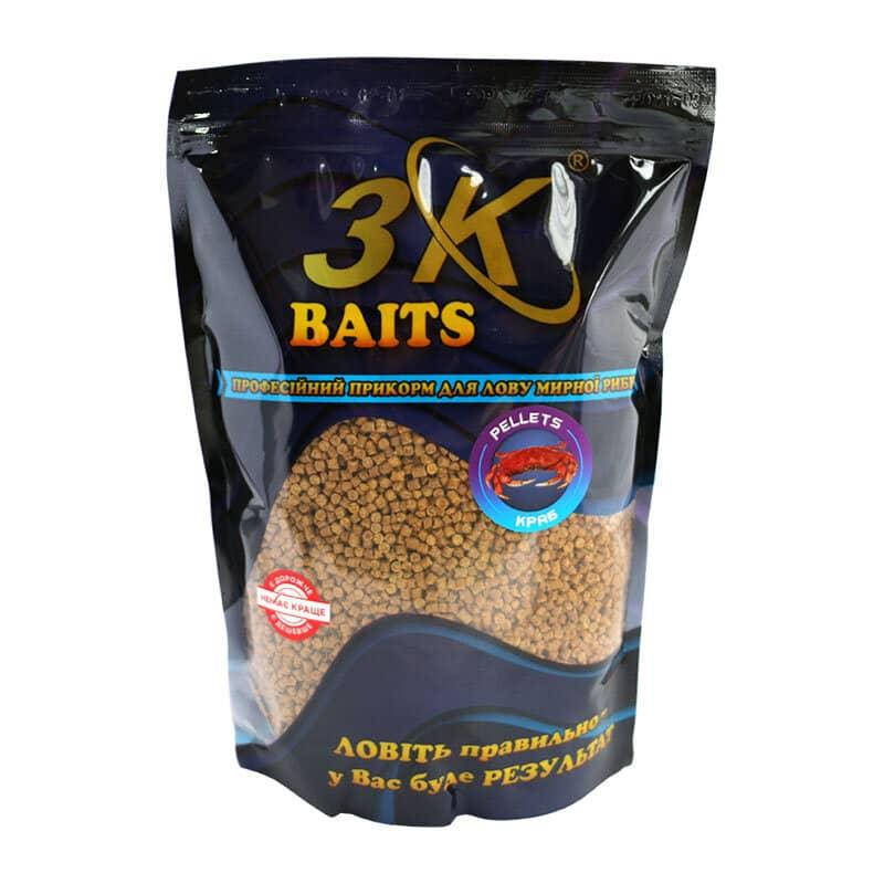 

Пеллетс 3KBaits Краб 2мм 800г (3KB1150)