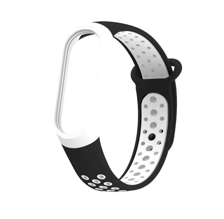 

Браслет / Ремешок для Фитнес-трекер / Смарт часы Mi Band 3 / 4 Черный с белым