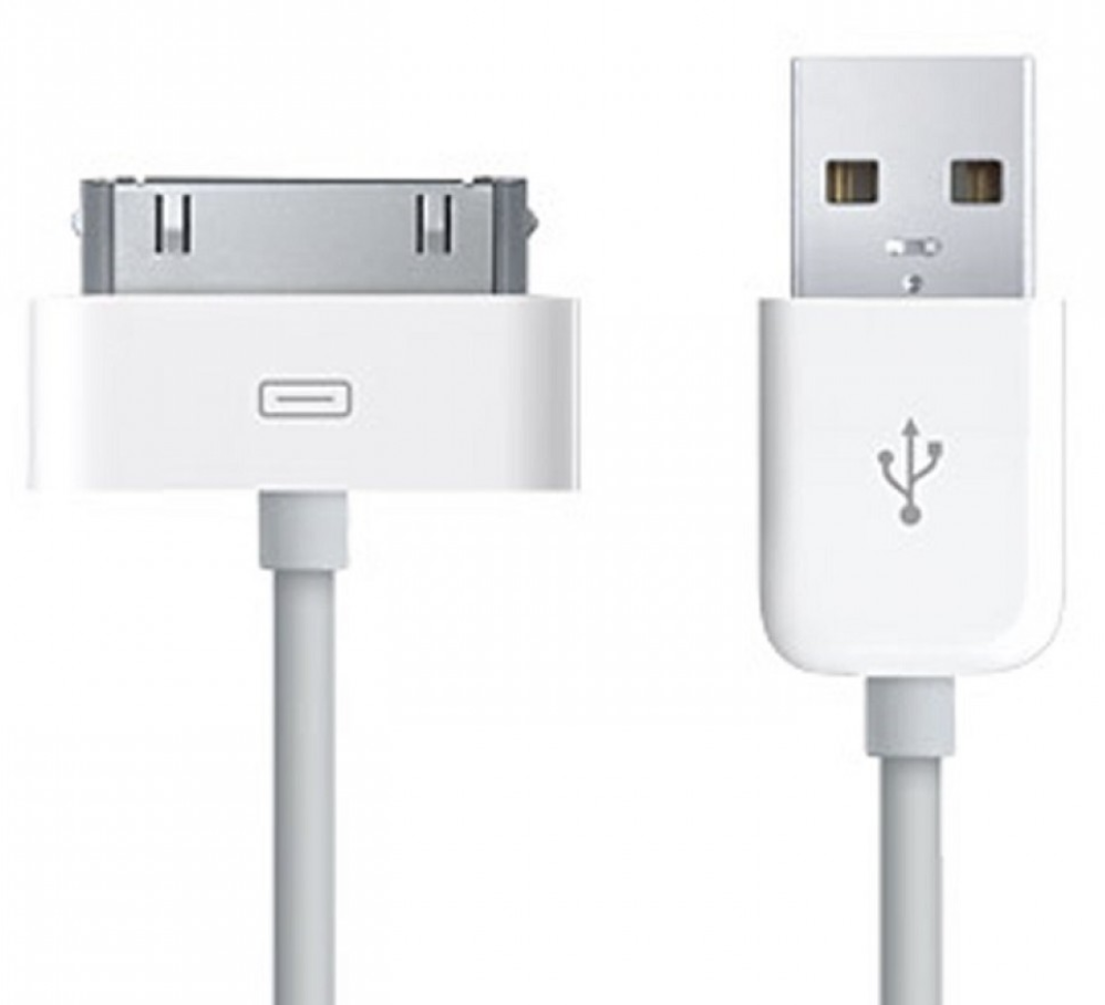 

USB кабель для iPhone 4, 4S, Белый