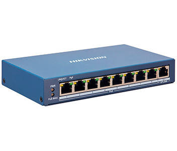 

8 портовий POE комутатор Hikvision DS-3E1309P-EI 8xRJ45 (100M) PoE + 1x RJ45 (1000M)