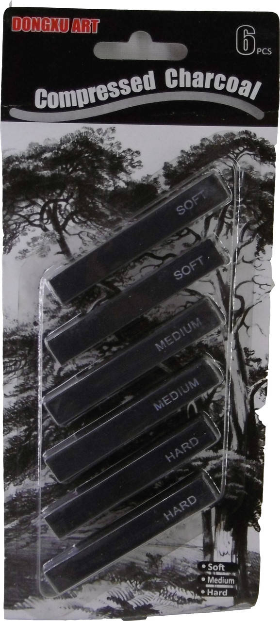 

Уголь прессованный чёрный ( 6 штук в наборе )