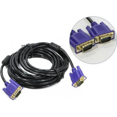 

Кабель VGA 5M 3+4, шнур для монитора vga, кабель переходник! улучшенная, Черный