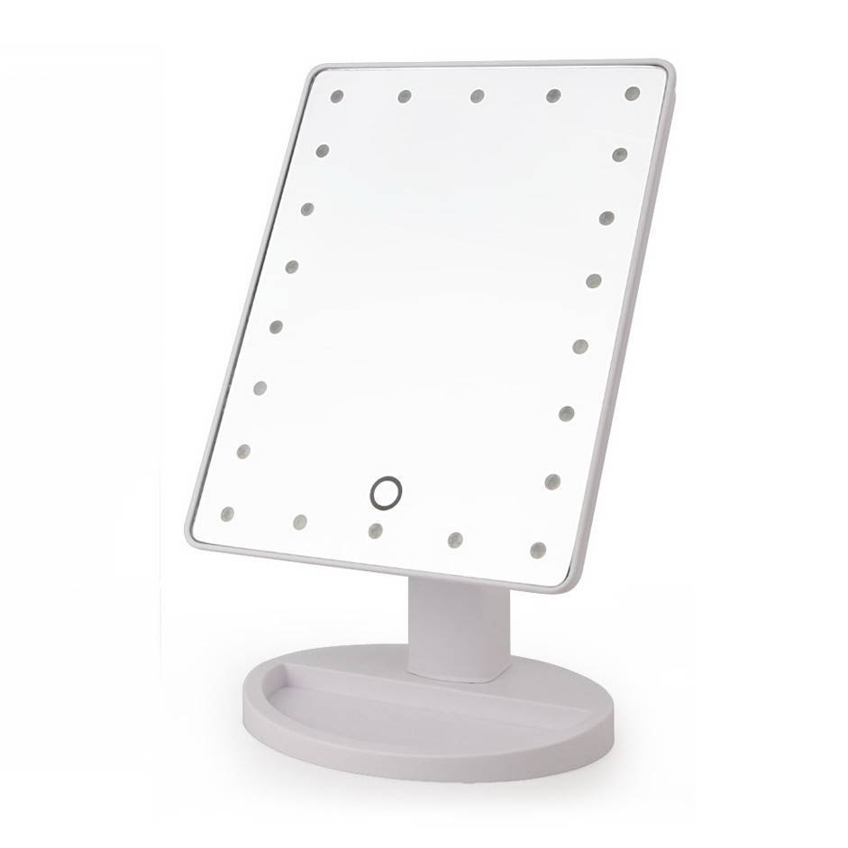 

Прямоугольное зеркало с LED подсветкой Magic MakeUp Mirror Белое