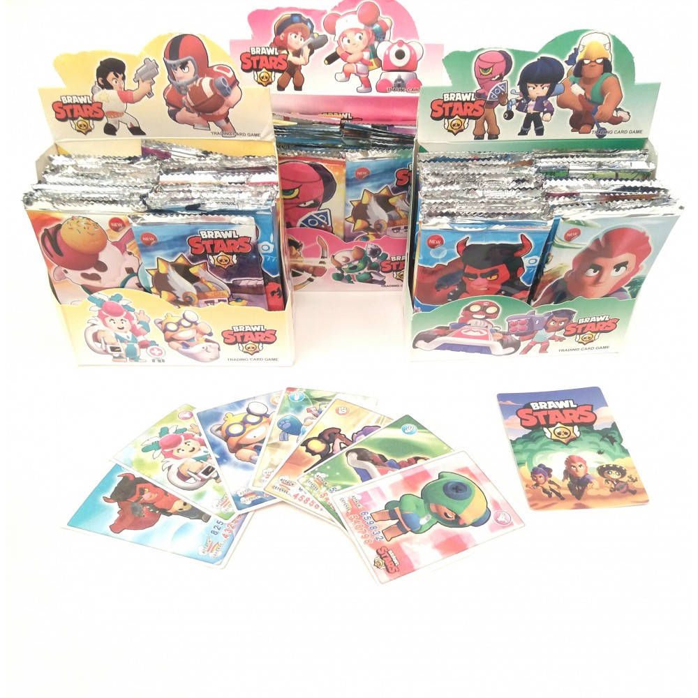 

Карточки к игре Бравл Старс, 1 пакетик, 8 карточек