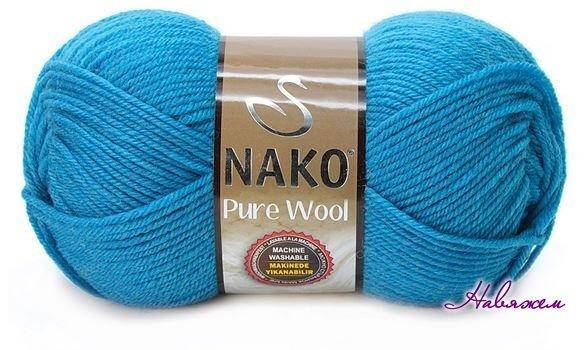 

Пряжа Pure wool-2815, Бирюзовый