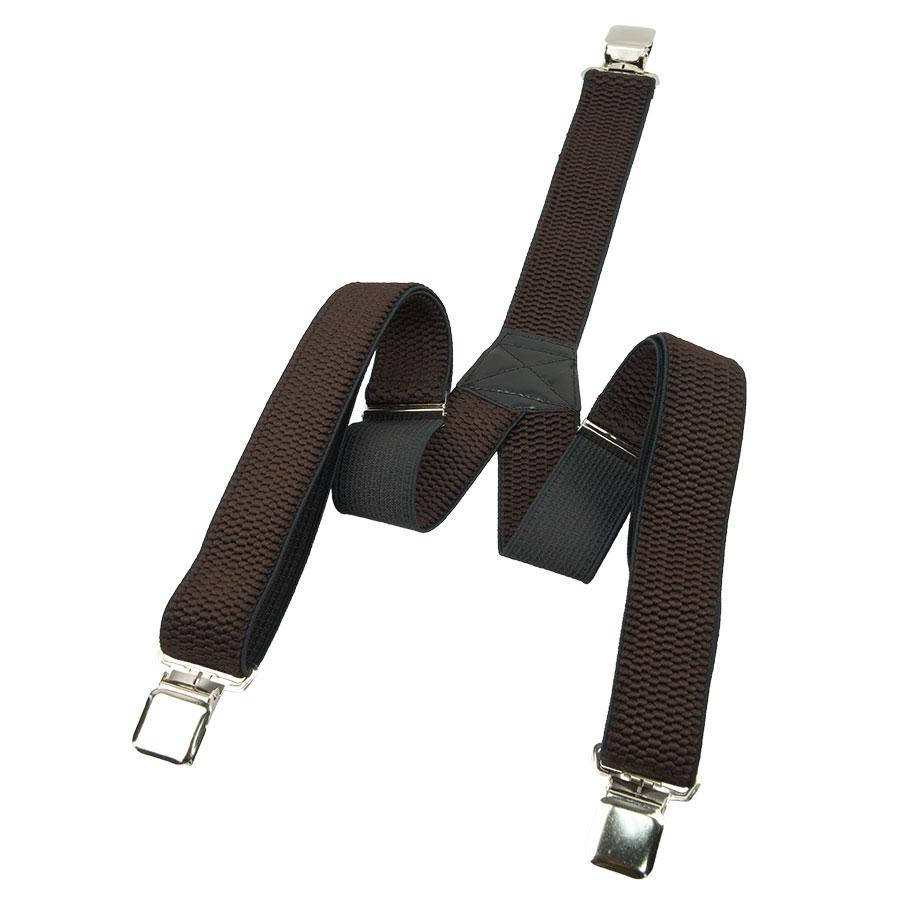 

Польські чоловічі підтяжки Top Gal 40-Y dark chocolate/кант