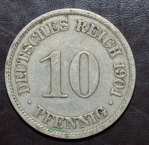 

Германия 10 пфенингов 1901 год А